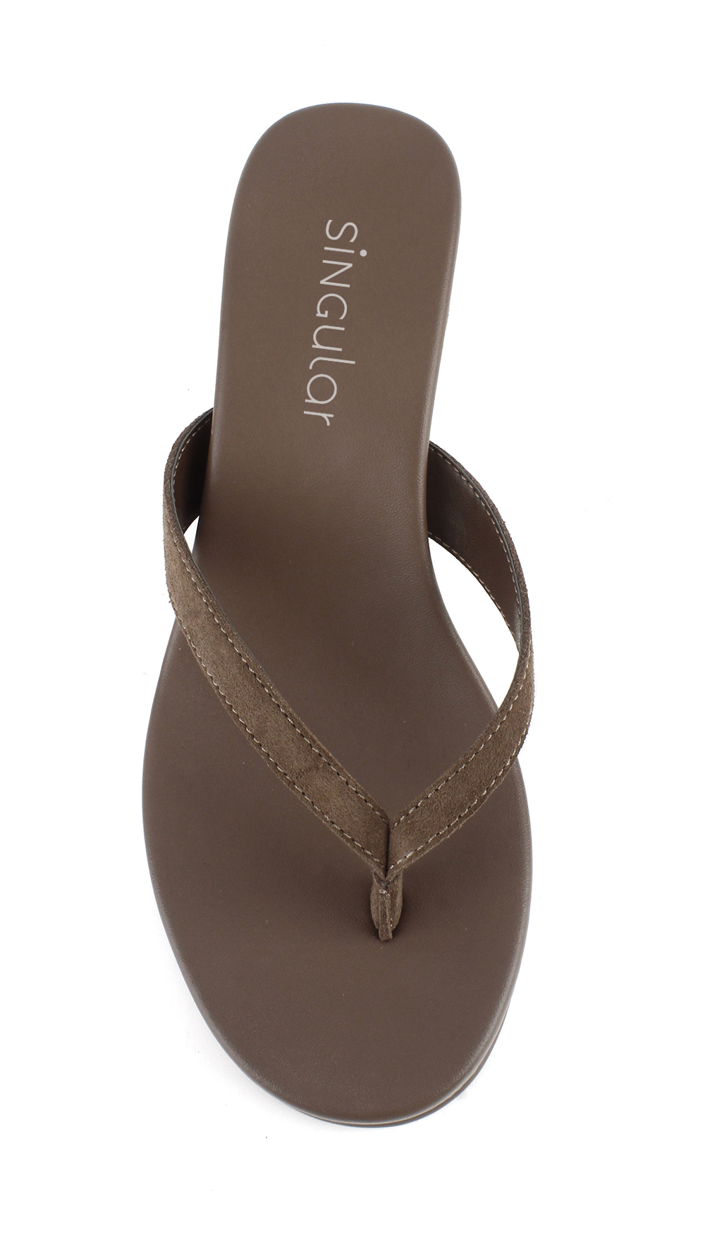 Suede Wedge Flip Flop Sandal 4