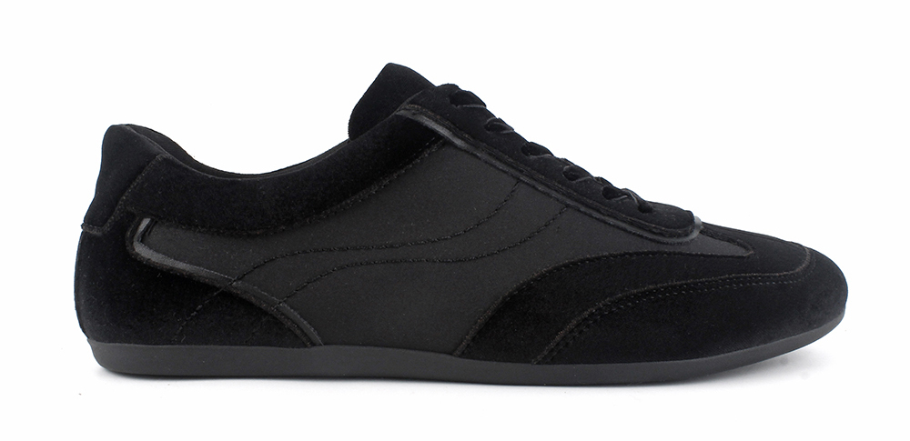 Velvet Patchwork Slim Retro Sneakers 2