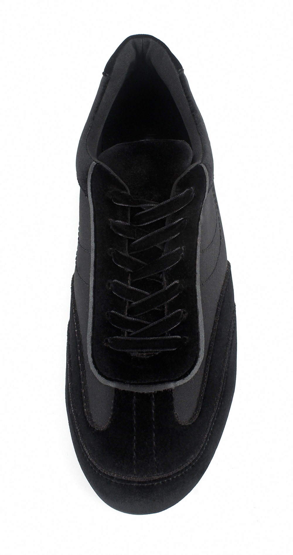 Velvet Patchwork Slim Retro Sneakers 4