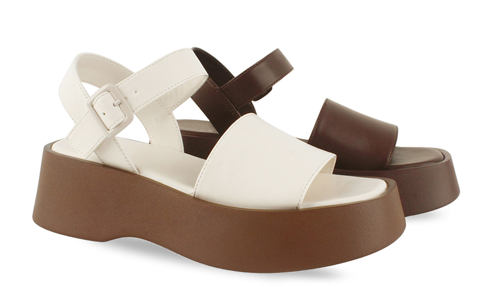Wide Band Tonal Buckle Flatform Platforms 3