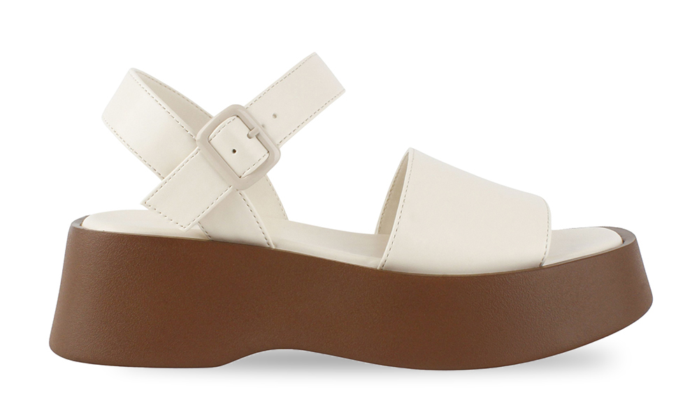 Wide Band Tonal Buckle Flatform Platforms