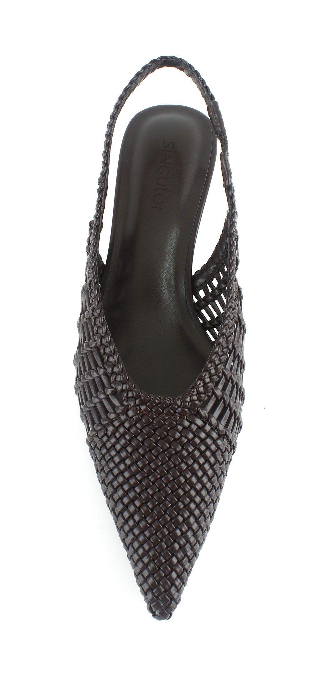 Woven Kitten Heel Slingback Pump 4