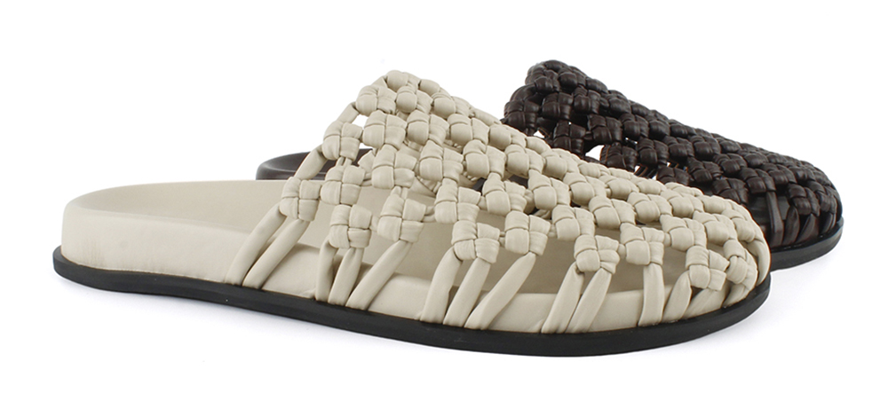 Woven Lattice Flat Clogs 2