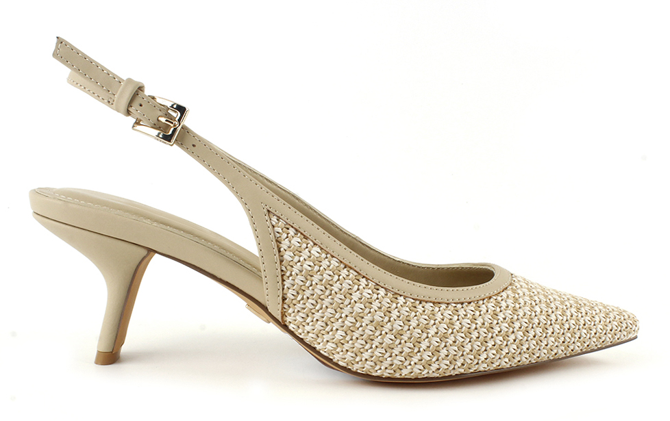 Woven Pointed Slingback Pump 2