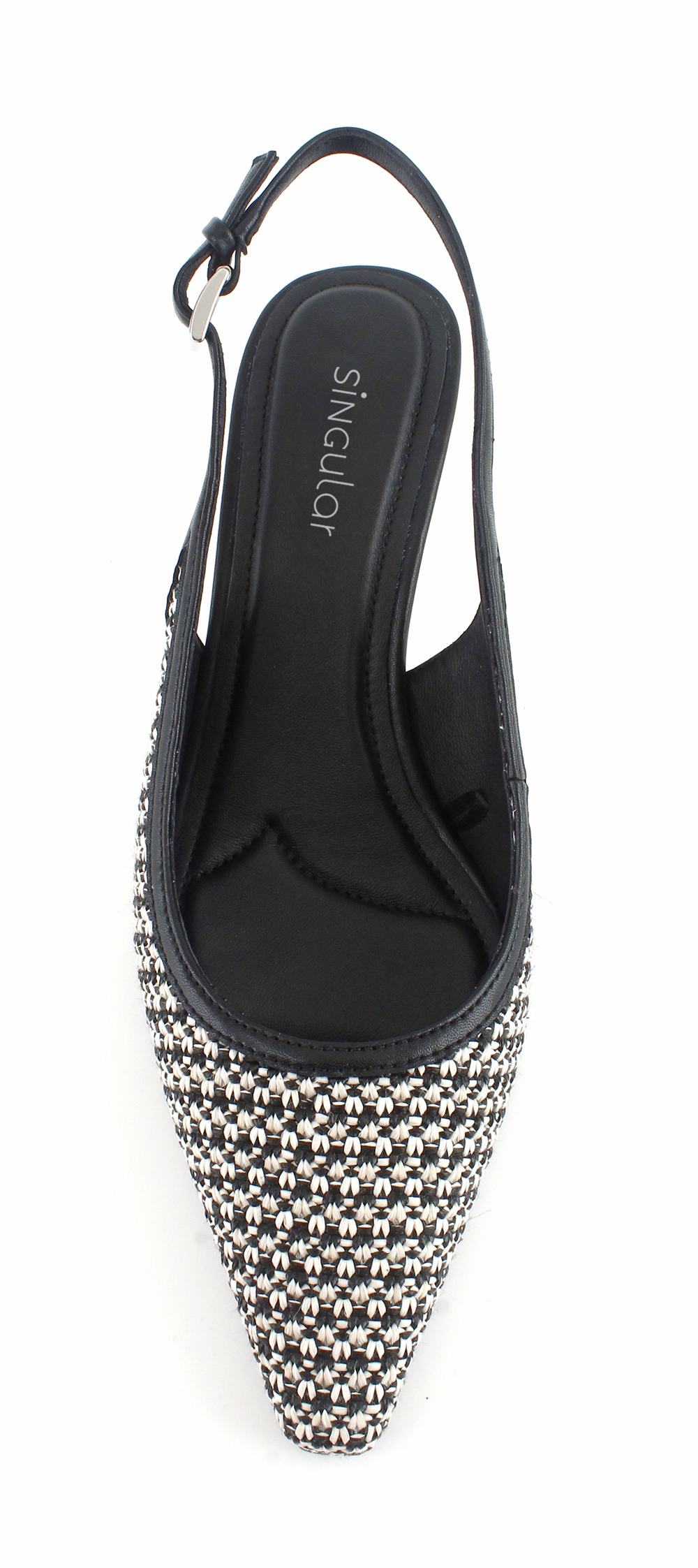 Woven Pointed Slingback Pump 3